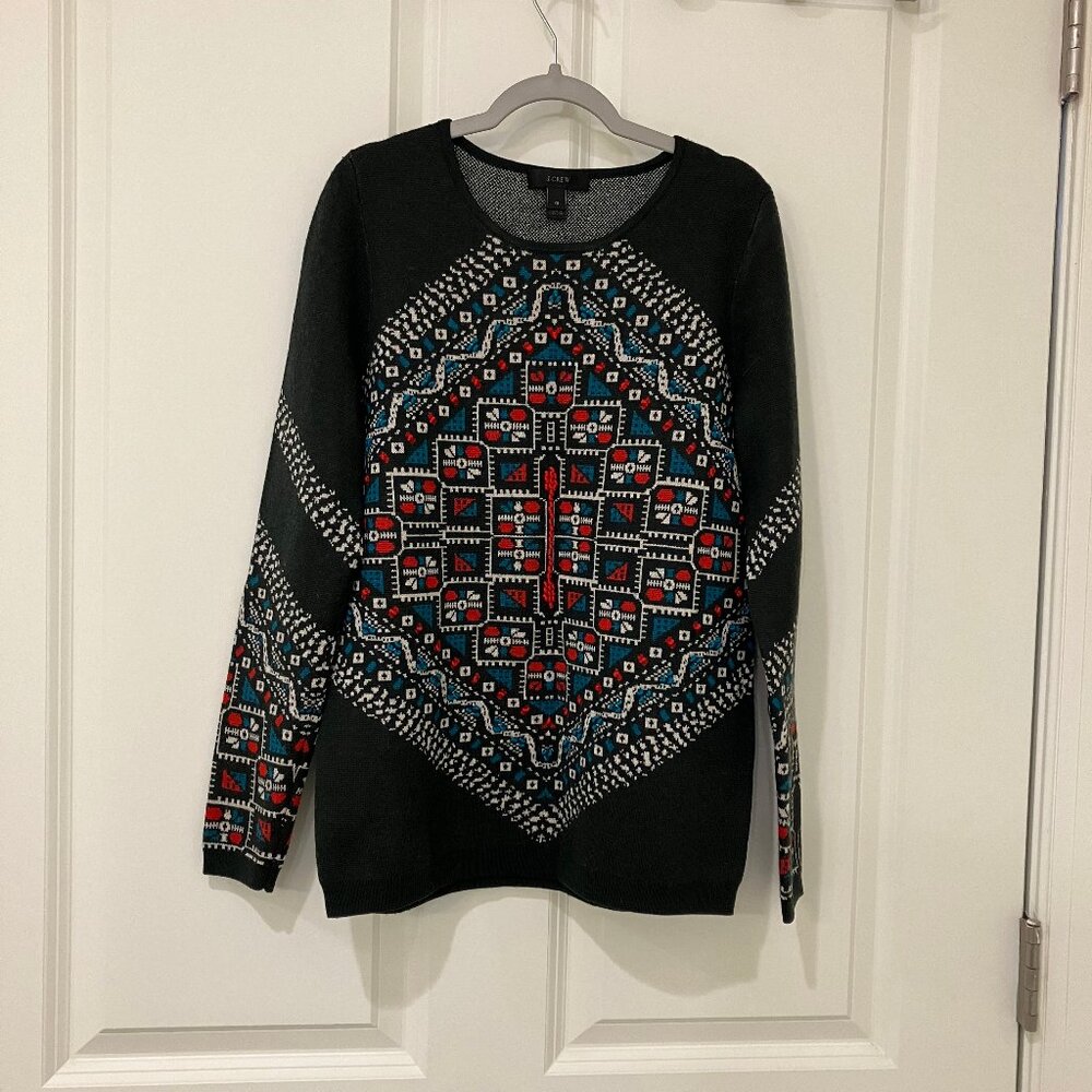 J. Crew Merino Wool Knotted Scarf Sweater